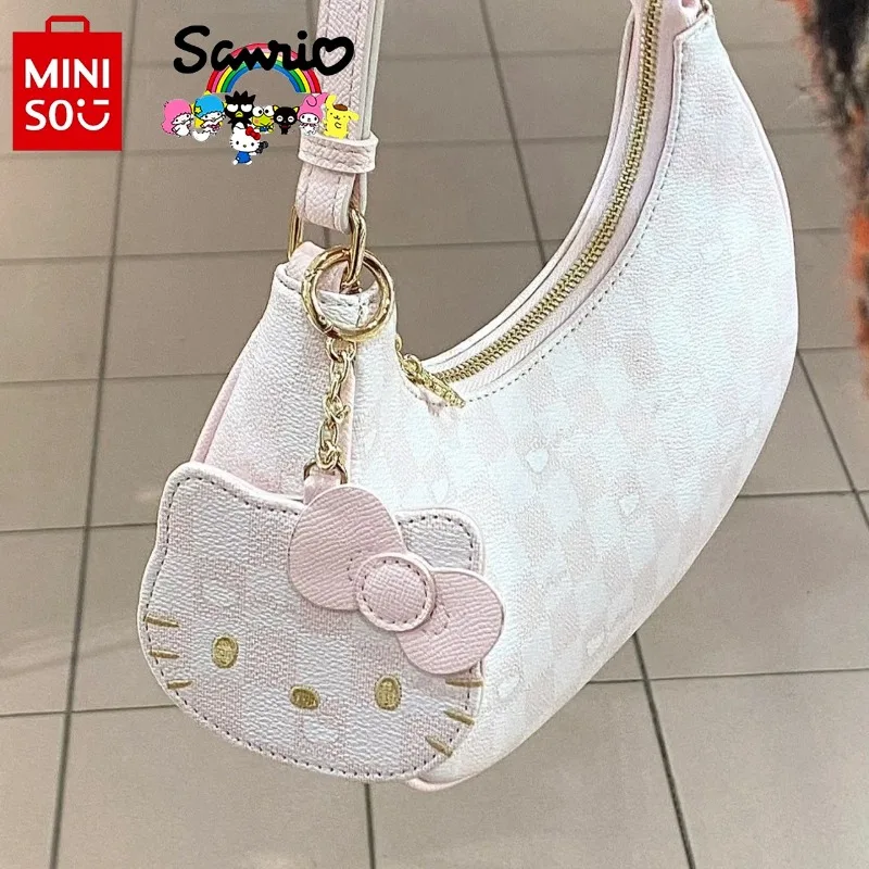 Hello Kitty New Women's Handbag Fashionable High Quality Women's Shoulder Bag Cartoon Loveable Multi Functional Girl Phone Bag