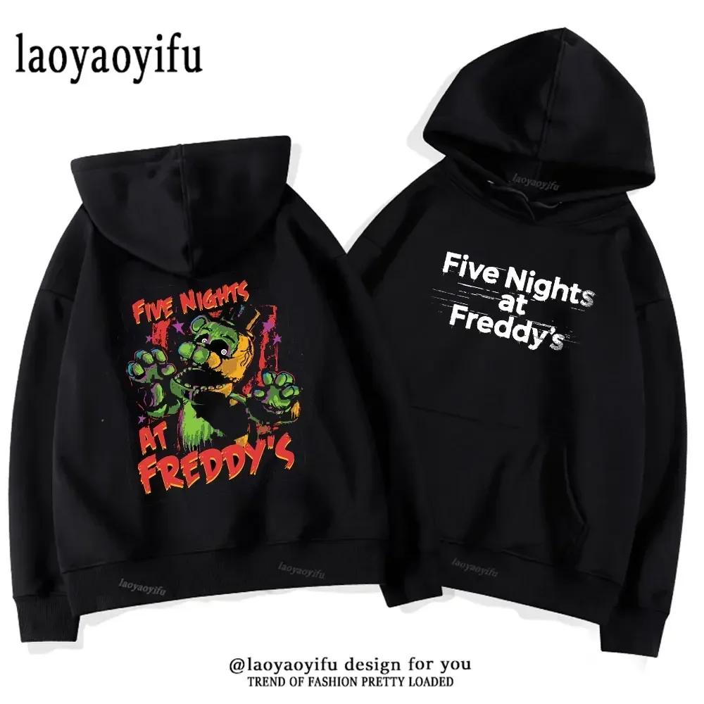 

2024 Novelty Five Nights At Freddie Hoodies for Men Women Hoodie Classic Game Cartoon Graphic for Women Fall Winter Clothing
