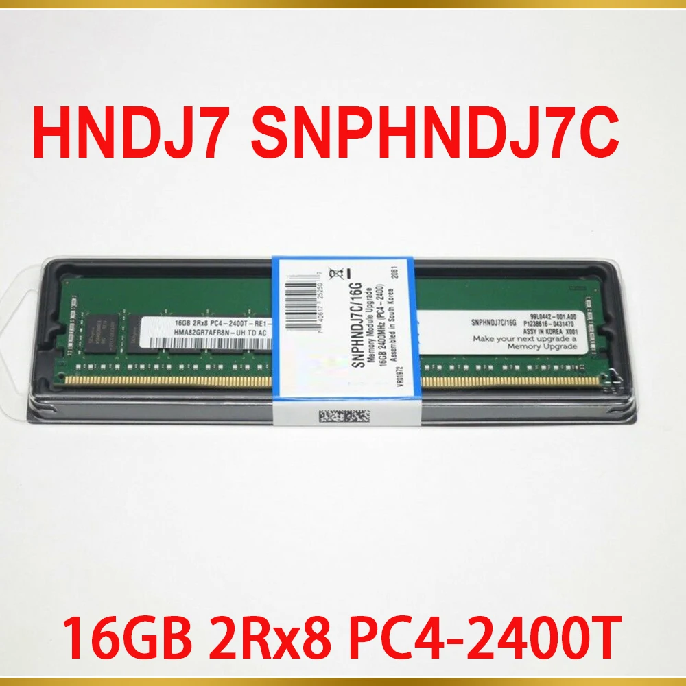 1PCS Server Memory HNDJ7 SNPHNDJ7C 16G 16GB 2Rx8 PC4 2400T RAM
