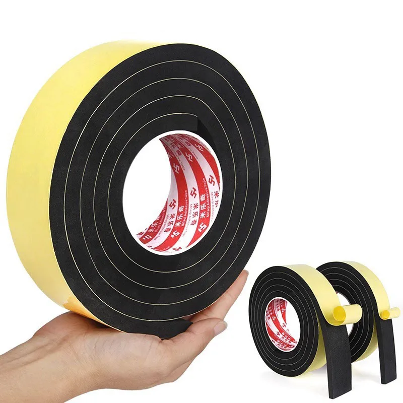 Window Sealing Strip Single Sided Self Adhesive Foam Strip Collision  Avoidance Door Window Seal Strip Hardware Tools Mayitr - AliExpress