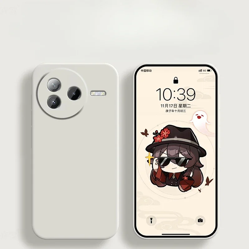 Liquid Silicone Matte Back Case with Candy Color and Camera Lens Protection