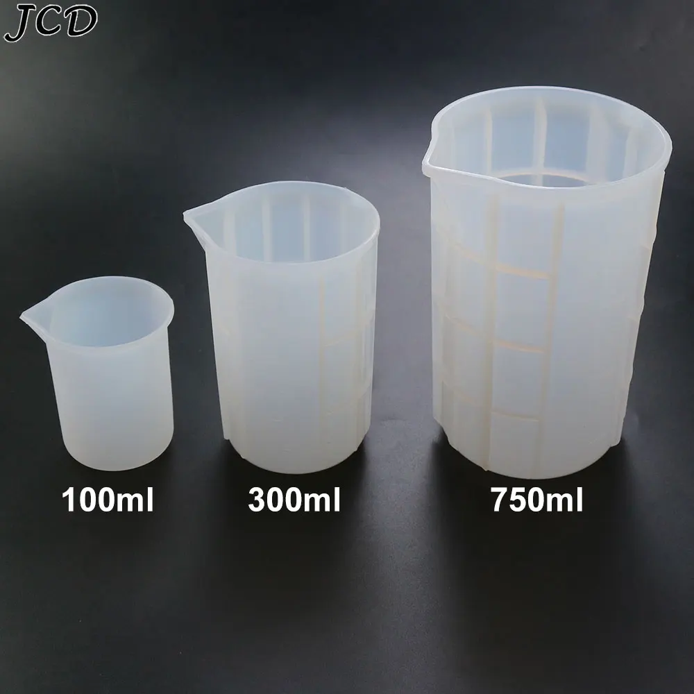 Silicone Measuring Cup 100ML/300ML/750ML With Scale Food-Grade Cake Make Separating Cups DIY Candle Epoxy Resin Mixed Tools