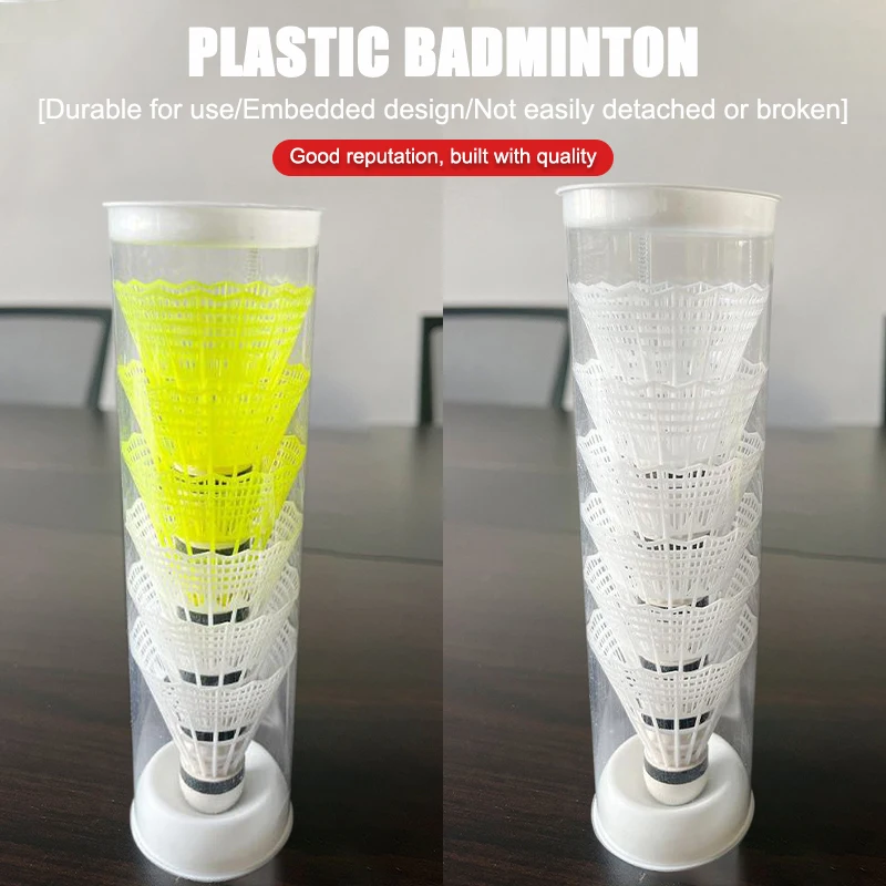 Stable Badminton Shuttlecocks Sports Plastic Nylon Badminton Indoor Outdoor Sports Training Balls 3pcs/6pcs