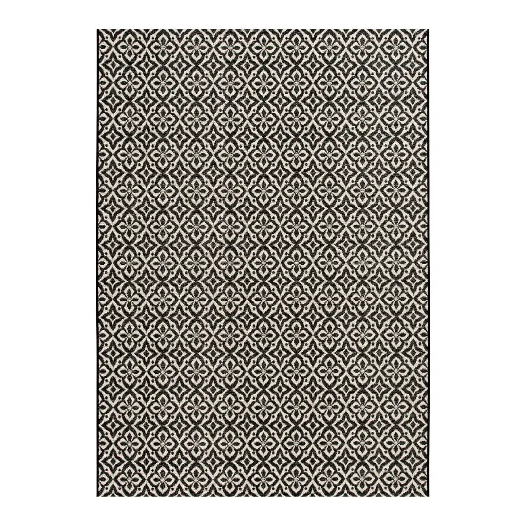 

Mainstays 6' 6" x 9' 6" Black Medallion Outdoor Area Rug
