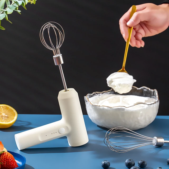Wireless Portable Electric Food Mixer Hand Blender 3 Speeds High Power Dough  Blender Egg Beater Baking Hand Mixer Kitchen Tools - AliExpress
