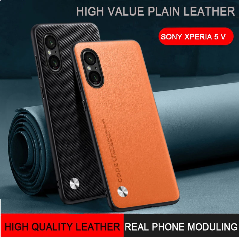 Per Sony Xperia 5 V Custodia In Pelle Tinta Unita Tpu Cover In Puro Colore Custodia Antiurto Per Telefono Sony Xperia 1 V/Xperia 10 V/Xperia 1 5 10 Iv