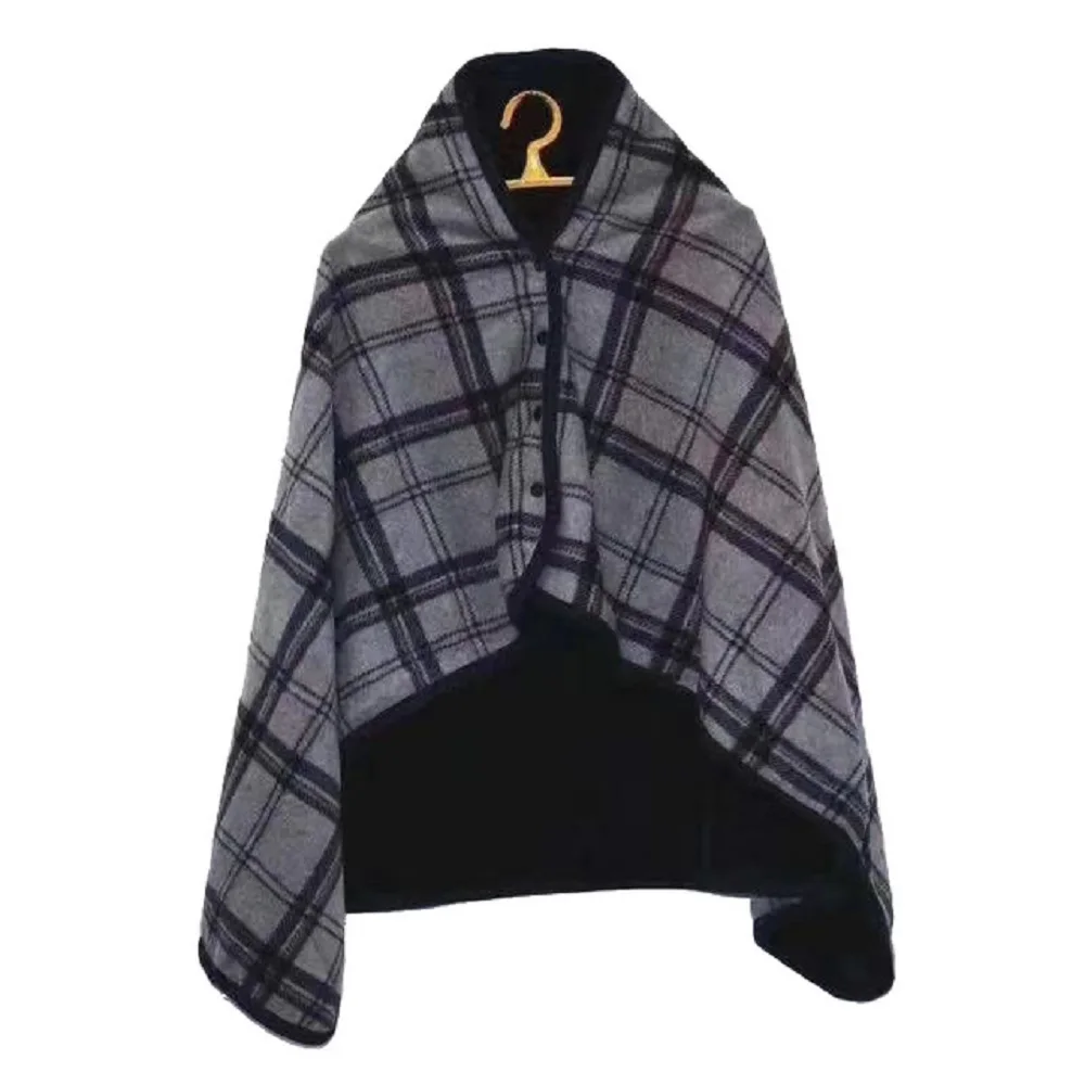 

Plaid Pattern Multifunction Thermal Warm Flannel Shawl Blanket
