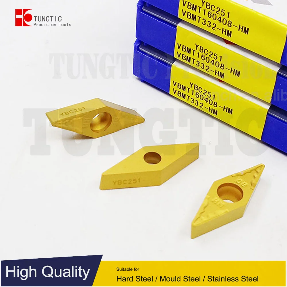 

Tungtic VBMT160408-HM Turning Inserts Carbide Cutter For Cast Cutter