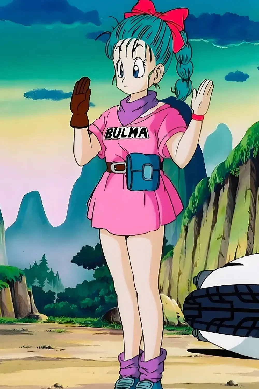 Dragon Ball Z: Bulma | Pink Dress Cosplay Costume 14 Dragon Ball Z Bulma Pink Dress Cosplay Costume