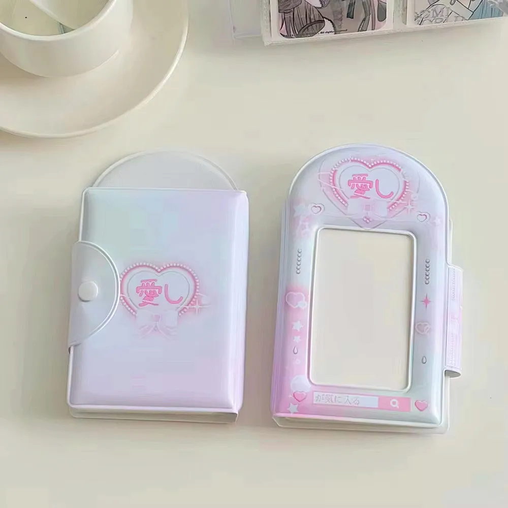 3 Inch 32 Slots Photo Album Collector Book Photocard Holder Card Holder Sweet Square Hollow INS Cartoon Album Cards Binder photo album,photocard protector,photocard holder