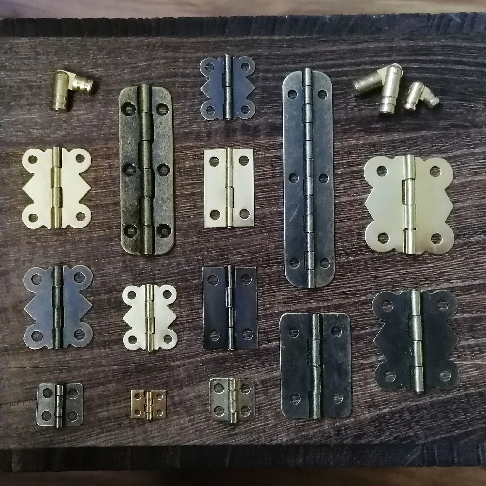Mini Heavy Duty Lengthened Butterfly Jewelry Chest Gift Wooden Music Box Wine Case Dollhouse Cabinet Door Hinge With Screw 12pcs cabinet door hinges,furniture hinge,cabinet hinges,stainless steel door hinges,wooden box hinge,bronze butterfly hinges
