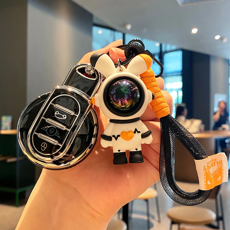 Tpu Car Flip Folding Key Case Cover Per Bmw Mini Coopers Countryman One Jcw Clubman F56 F55 F54 F57 F60 Roadster Shell Portachiavi