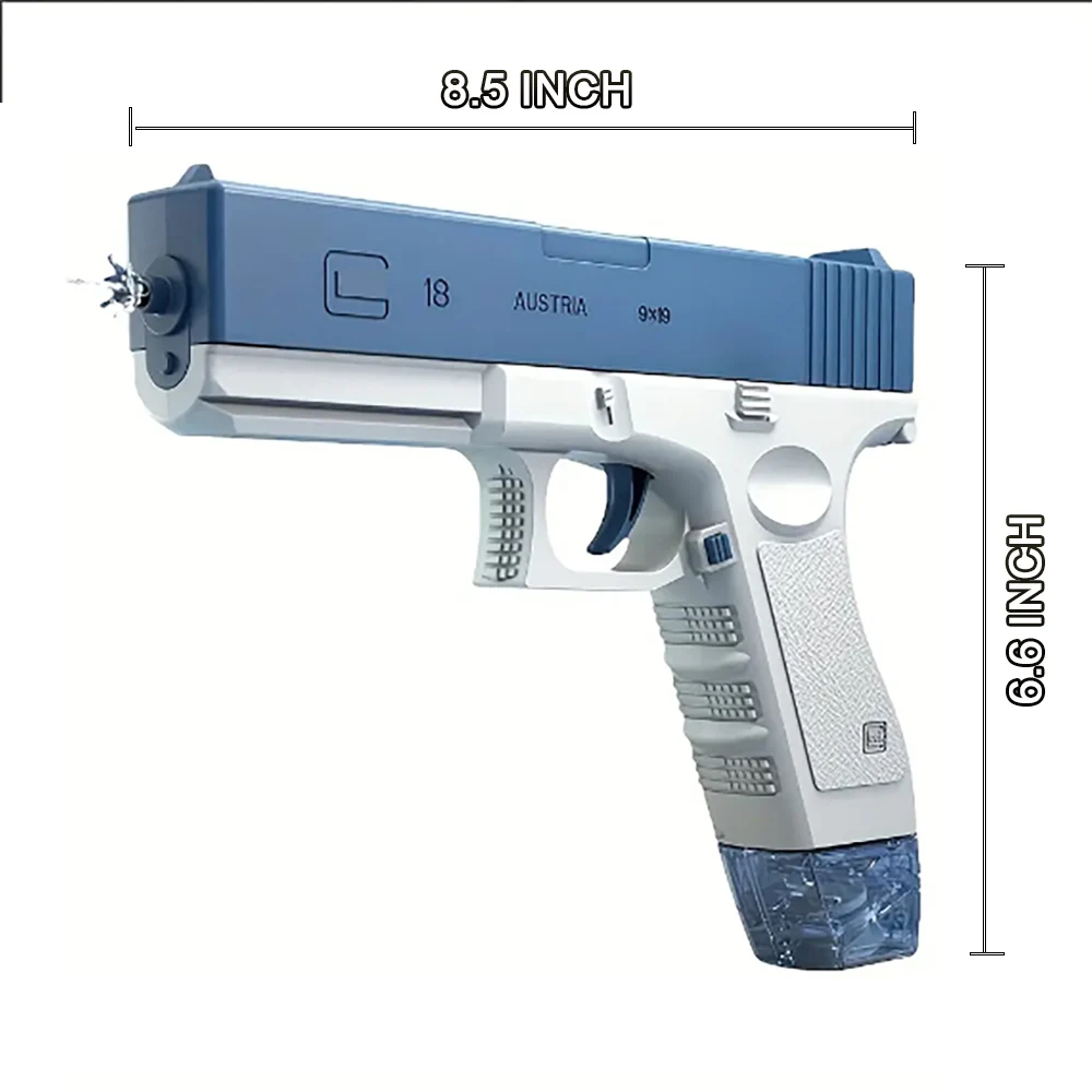 Glock Electric Water Gun Comes With Two Replaceable Small Water Tanks Suitable Beach Pool Parties For Kids 6