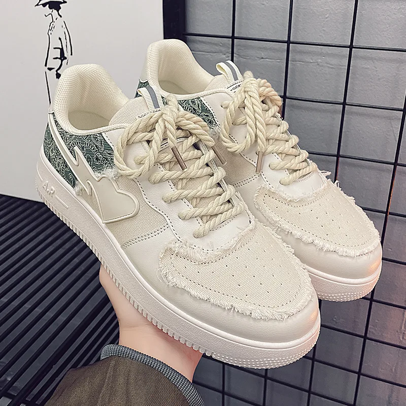 

Men's Spring and Autumn New Fashion Casual Board Shoes Sports Shoes Flat Bottom Korean Fashion Shoes Comfortable and Casual