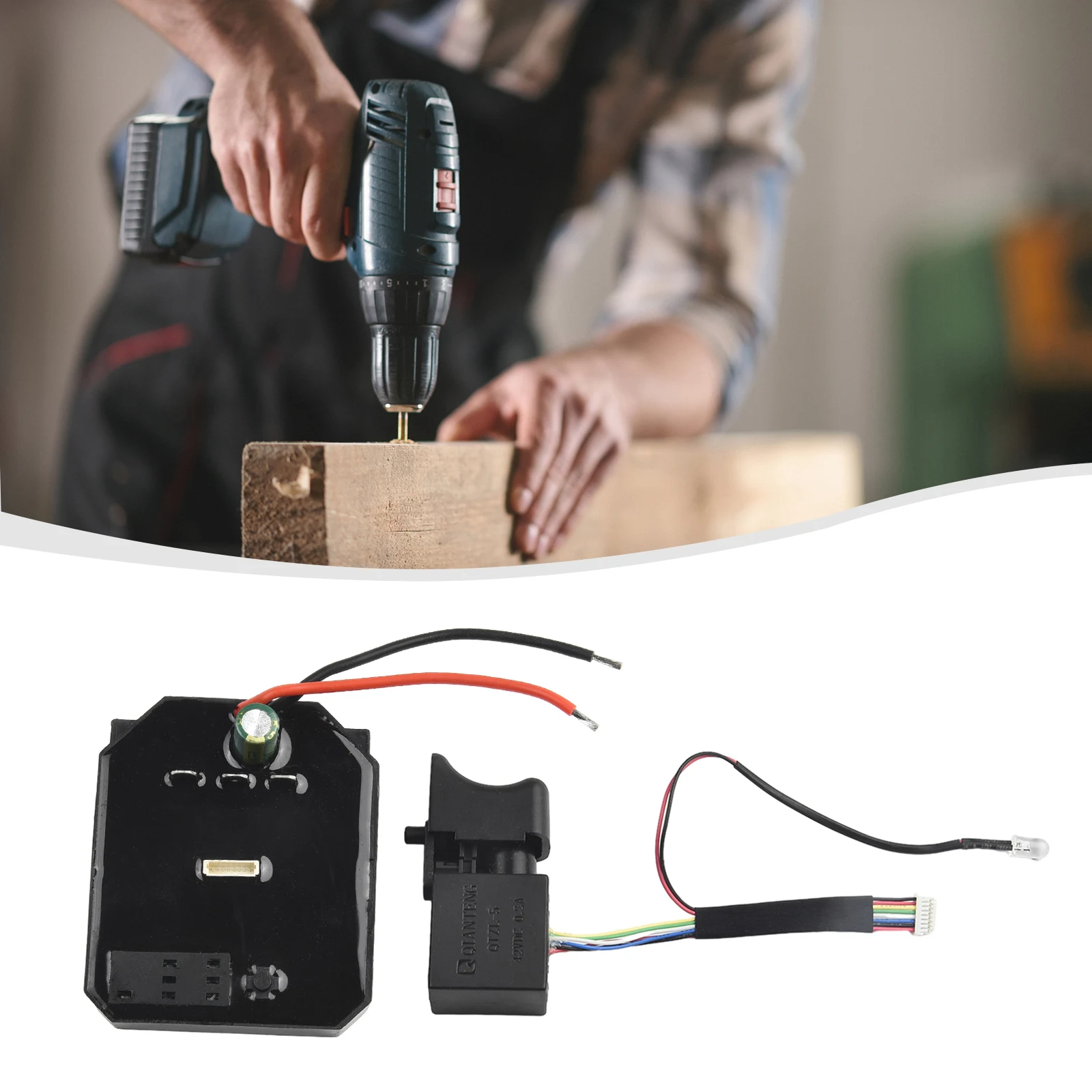 

Control Board Switch Powerful 300W Brushless Electric Wrench Drive Control Board with Switch for Dayi For 2106/161/169