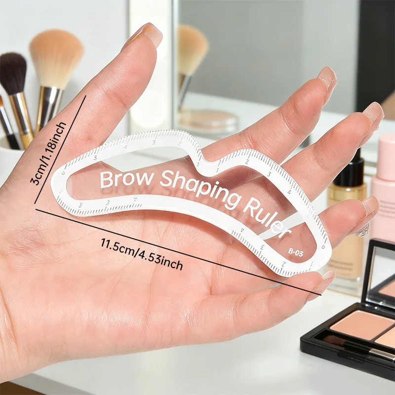 1PC Brow Mapping Ruler Eyebrow Shaping Ruler 1 Minute Fast Drawing Design Brow Easy Tool Microblading Permanent for Women Gift