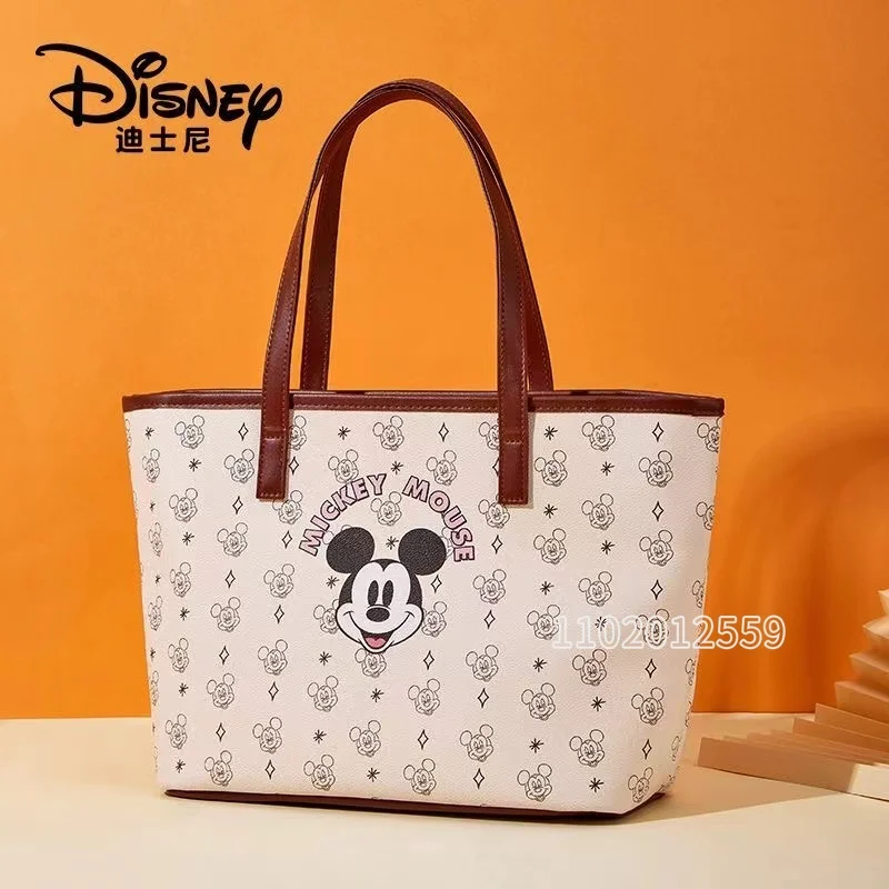 

Disney Mickey New Women's Bag Luxury Brand Original Women's Handbag Cartoon Women's Shoulder Bag Large Capacity High Quality