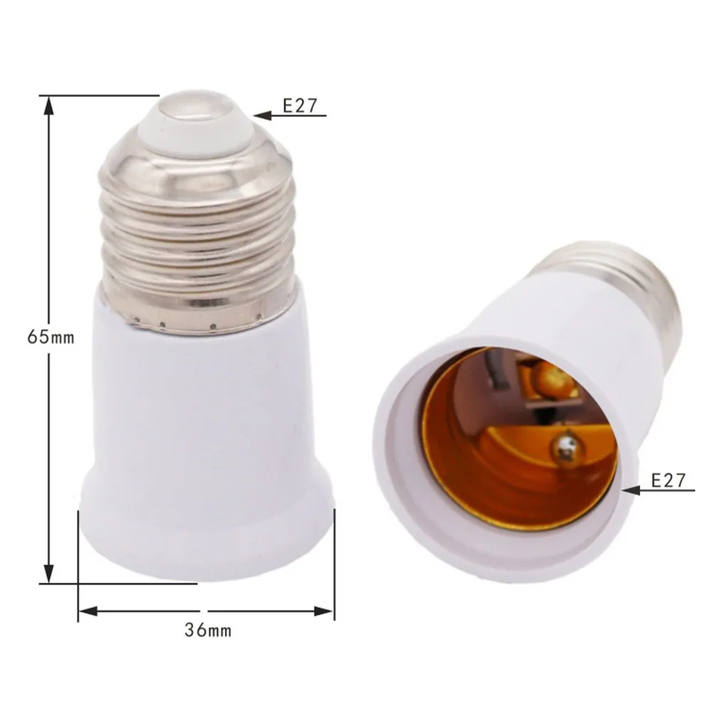 Light Bulb Socket Extender Light Bulb Socket Extender E26/E27 Screw In Adapter Extension Base Lamp Extension Socket Screw Bulb Holder Lighting Parts