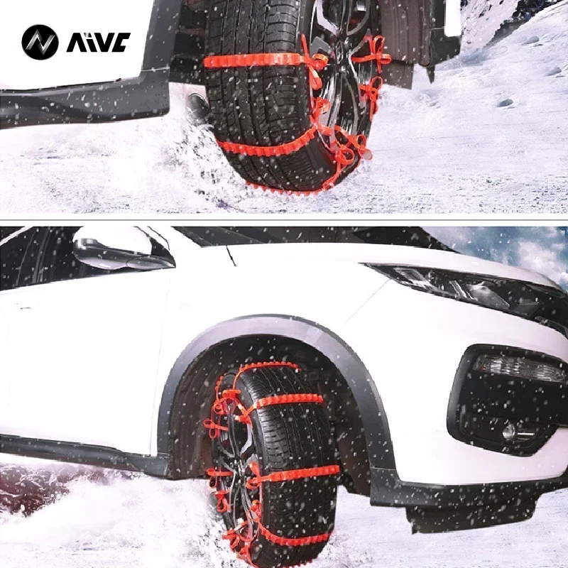 10/20cs Outdoor Car Tire Chains Winter Snow Anti-Skid Tyre Cable Ties Auto Snow Tire Tyre Anti Skid Chain Emergency Accessories tire chains