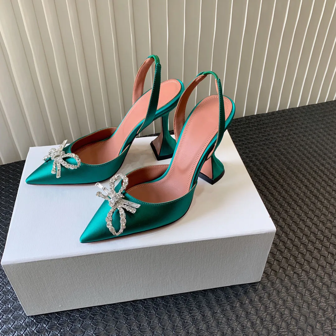 thumbnail image 1 of New Summer and Autumn Water Diamond Sexy Silk Leather Banquet High Heels Women's Sandals, 1 of 5