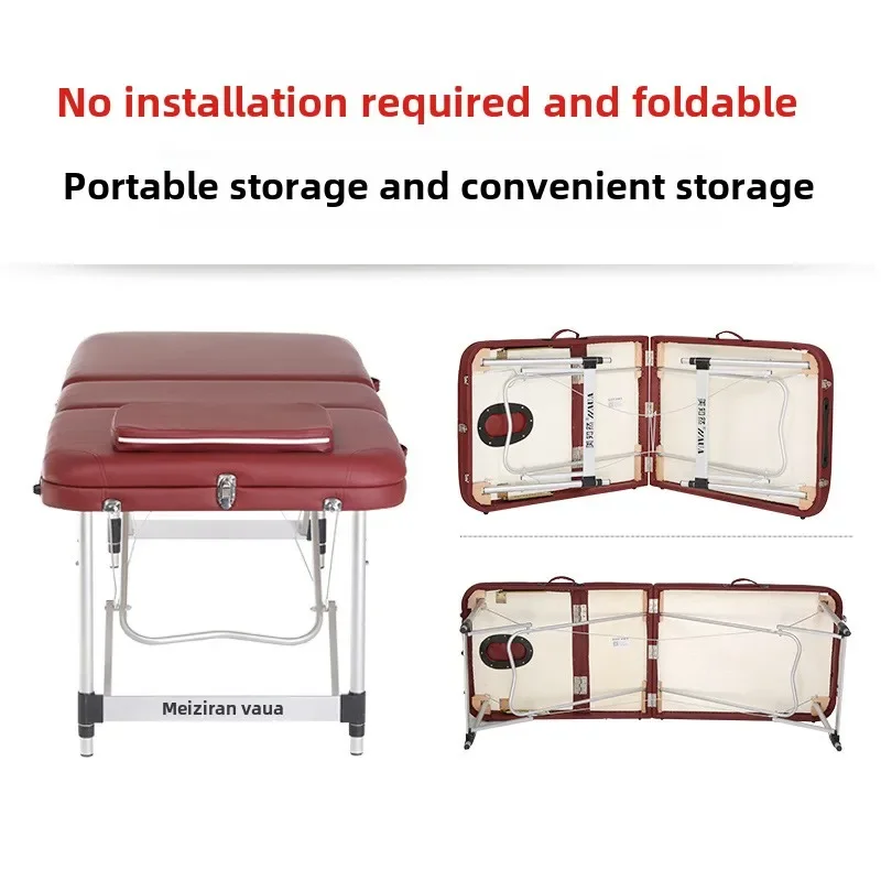 Folding massage bed beauty salon body massage physiotherapy 186 * 60cm bedroom shopping mall can be SPA 3