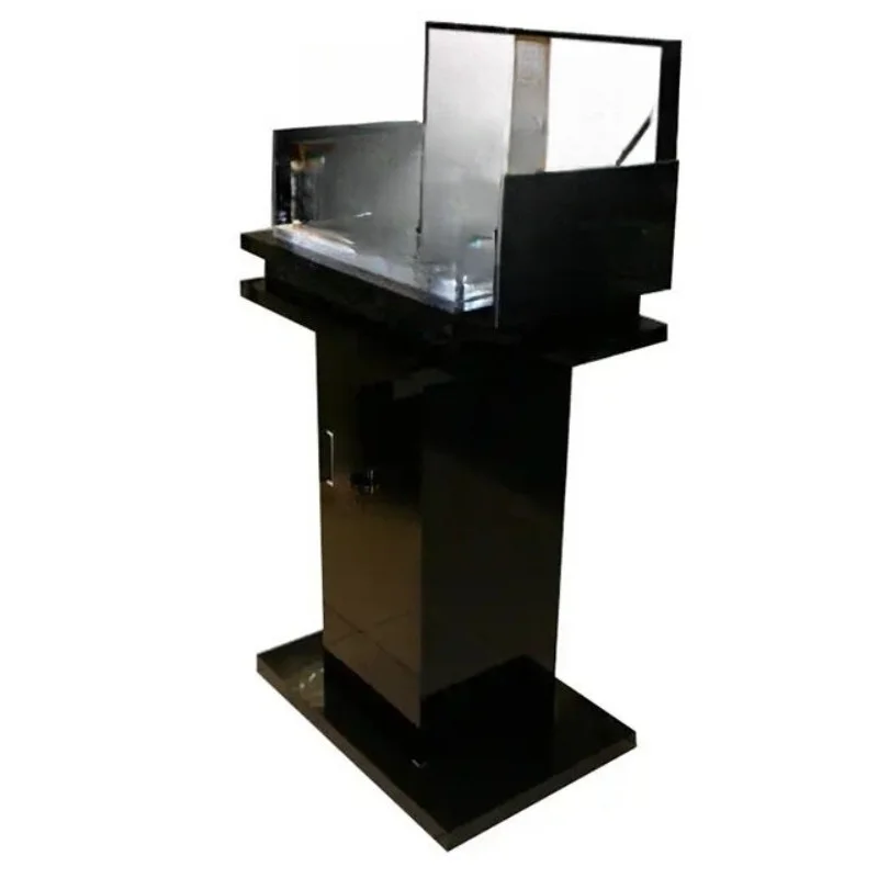 Parfümständer im luxuriösen Design, Parfümgeschäft, Acrylschrank, runder Präsentationsständer