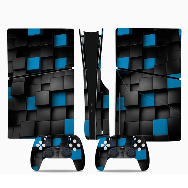 Playstation 5 PS5 Disk Console Skin Vinyl Cover Decal Stickers + 2  Controller Skins Set