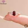 925 Silver Ruby & Zircon Ring – Women’s Wedding & Party Jewelry