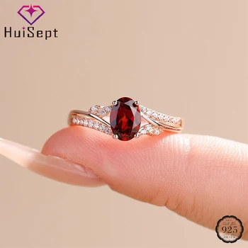 925 Silver Ruby & Zircon Ring – Women’s Wedding & Party Jewelry