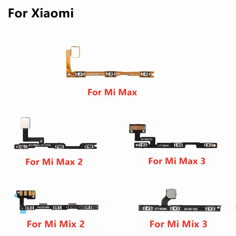 

On / Off Volume Power Button Mute Switch Button Max2 Max3 Flex Cable Ribbon For Xiaomi Mi Max Mix 2 3 2s