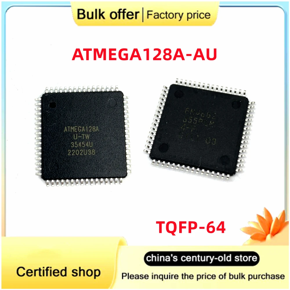 

Free Shipping 2PCS/Lot ATMEGA128A TQFP-64 ATMEGA128A-AU ATMEGA128A-AUR microcontroller IC Chip