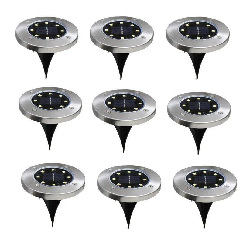 Solar Led Light Outdoor Solar Lamp 1-12Pcs Waterproof Solar Powered Lantern for Pathway Patio Garden Decoration Outdoor Lighting solar bulb