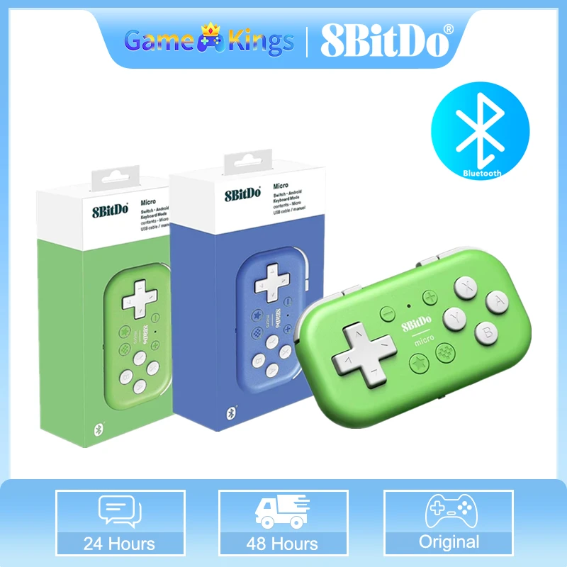 8BitDo Micro Bluetooth Gamepad Mini Controller Support For Nintendo Switch/Android/Raspberry Pi/iOS/Win10/11 And Keyboard Mode
