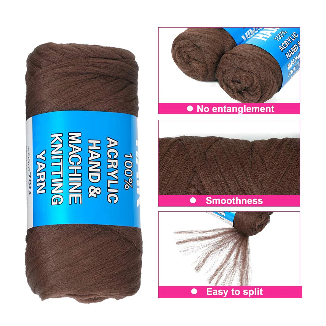 brazilian wool hair yarn for braiding