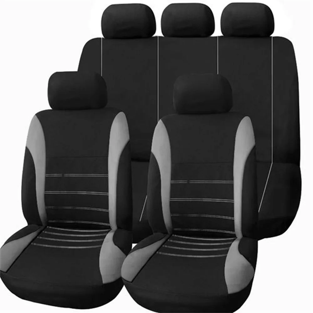 

QX.COM Full Coverage Flax Fiber Auto Seats Covers Linen Breathable Car Seat Cover For Chevrolet Lacetti Lanos Malibu Niva Onix