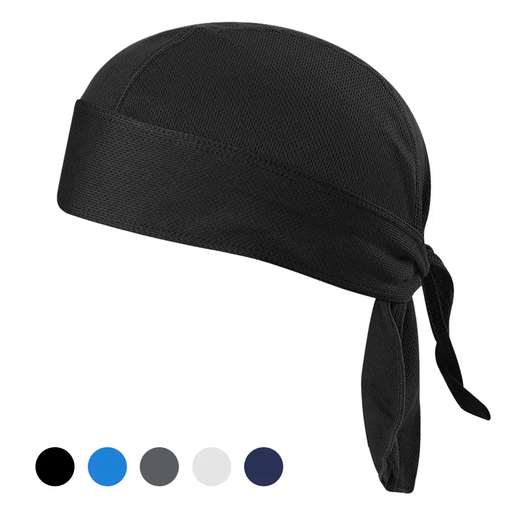 Bicycle Sweat-wicking Cap Beanie Cap Cycling Headscarf Headband Quick-dry Pirate Hat Beanie Hat for Outdoor Cycling Motorcycling cycling caps cycling hat cycling hats sport headbands winter beanie hat winter beanie motorcycle helmet cap