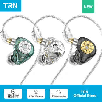 TRN ST1 PRO 인이어 이어폰, 튜닝 스위치 포함, 유선 하이브리드 드라이버, 헤드폰 캔슬링, 하이파이 이어버드, 베이스 헤드셋, 1DD, 1BA