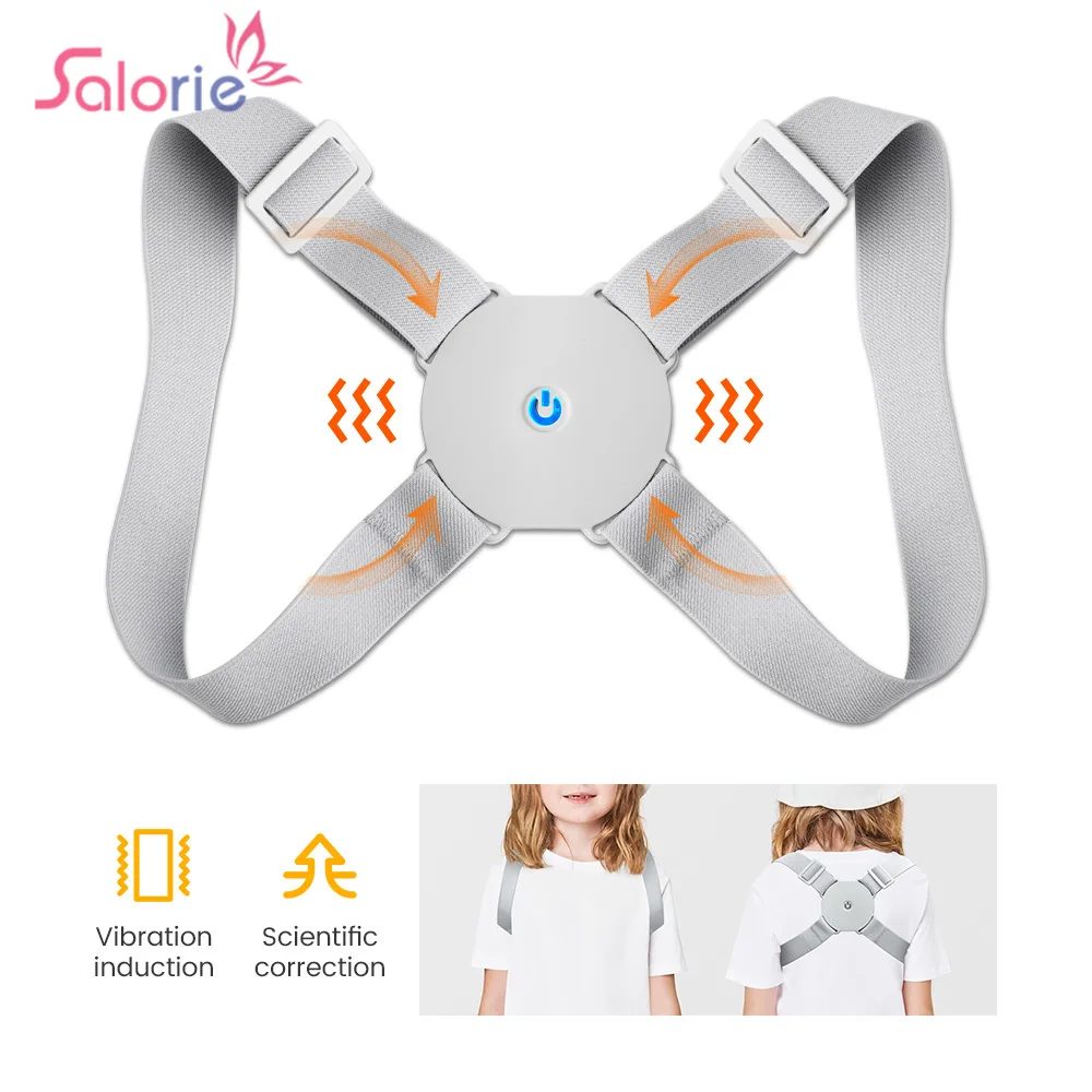 Smart Back Posture Corrector Intelligent Spine Clavicola Brace Support Belt Vibration Spalla Training Regolabile Adulto Bambino