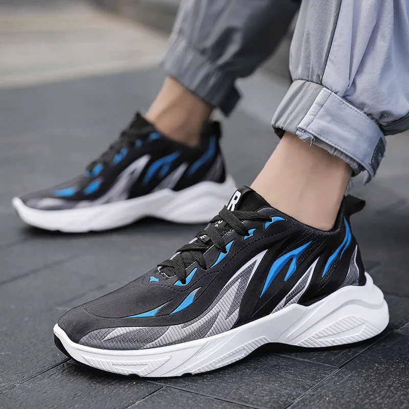 

2023 Spring Running Shoes Men's Fashion Trendy Casual Shoes Leather Casual Sneakers