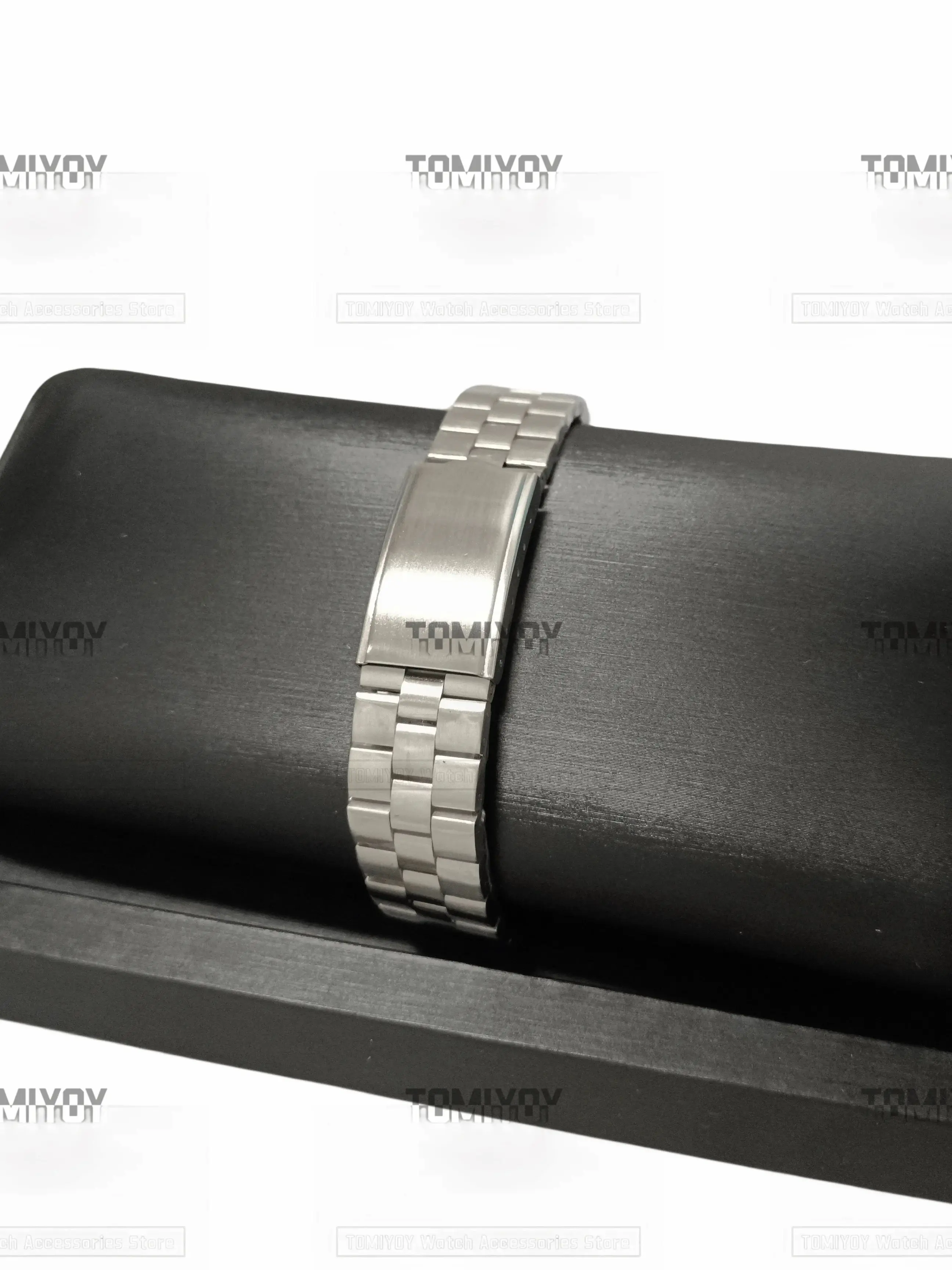 Vintage All Brush Silber Edelstahl Uhrenarmband Armband Silber Passend für Seiko 6139 6138 Uhr – Detail 26