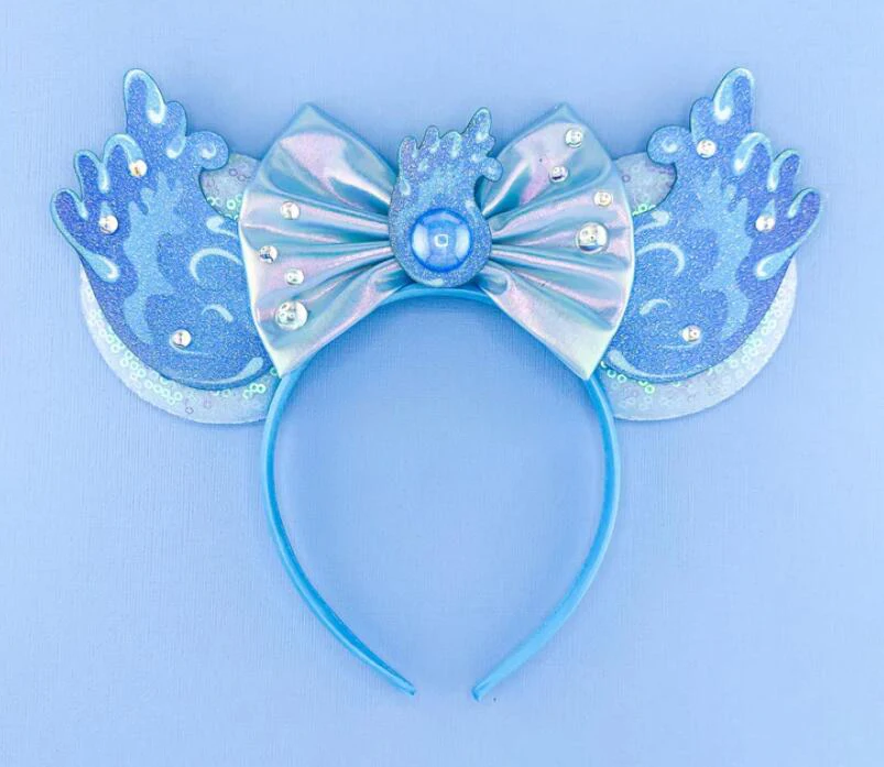Neue schicke Perlen 3,3" Mausohren Stirnband 5'' Samt Schleife Haarband für Mädchen Festival Party Cosplay DIY Haarschmuck Frauen Geschenk – Detail 17