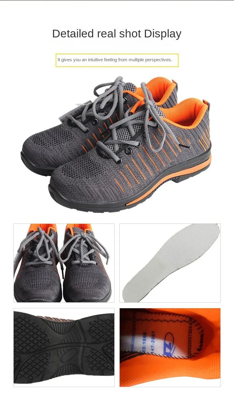 Safety Shoes, Anti Impact, Anti Wear Insulation, 6KV Mesh Breathable, Lightweight Electrician Non-metallic Safety Shoes