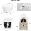 Heated Seat Smart Toilet, One Piece Toilet, Automatic Flush Tankless Toilet Without Bidet, Foot Sensor Flush, Blue Night Light 2