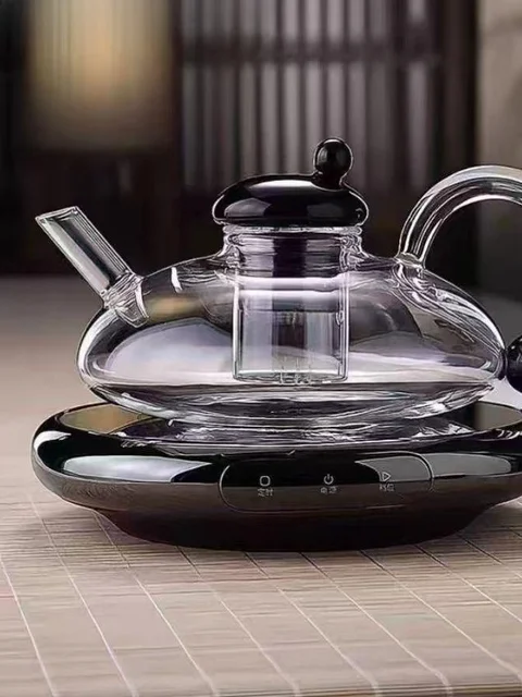 Ensemble de poêle Cerc intelligent pour usage domestique, Pot en verre haut de gamme, poêle de brassage de thé, nouveau modèle 2025, extérieur portable... 1