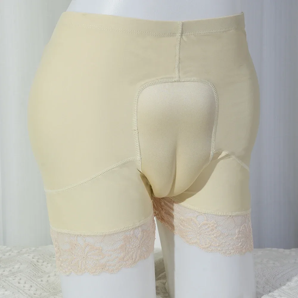 Sexy Hiding Gaff Cross-dresser Camel Toe Panties Boxers Sissy Gay Lace Briefs Fake Vagina Panties Transgender Shemale Underwear