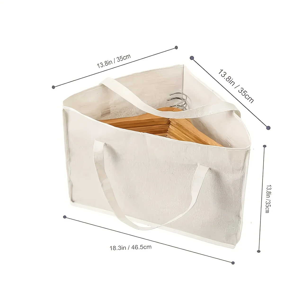 1pc Triangular Storage Bags with Handles and Base, Hanger Organizer, Beach Bag, Suitable for Travel, Outdoor, Home Storage