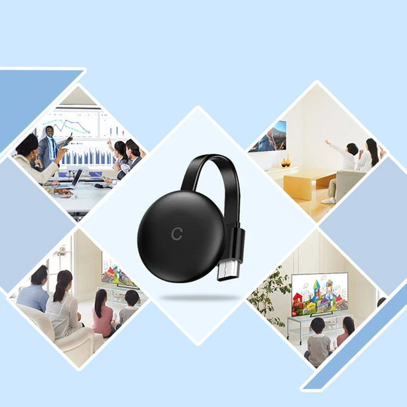 G12 TV Stick Wireless Dongle HD For Chromecast Netflix Youtube Wifi Display Screener Miracast Airplay Screen Projector, Durable