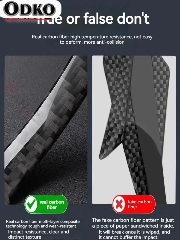 4PCS Protective Strip Car Side Door Edge Carbon Fiber car door edge guards car door stickers Anti-scratch Stick Decorative