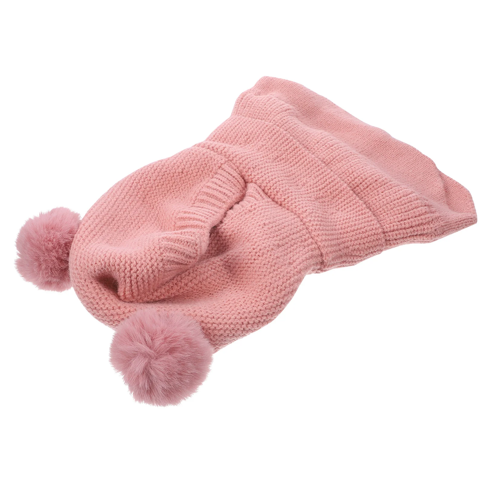 

Knit Hat Woolen Pullover Lovely Knitting Winter One Body Kids Windproof Baby Comfortable Knitted Caps