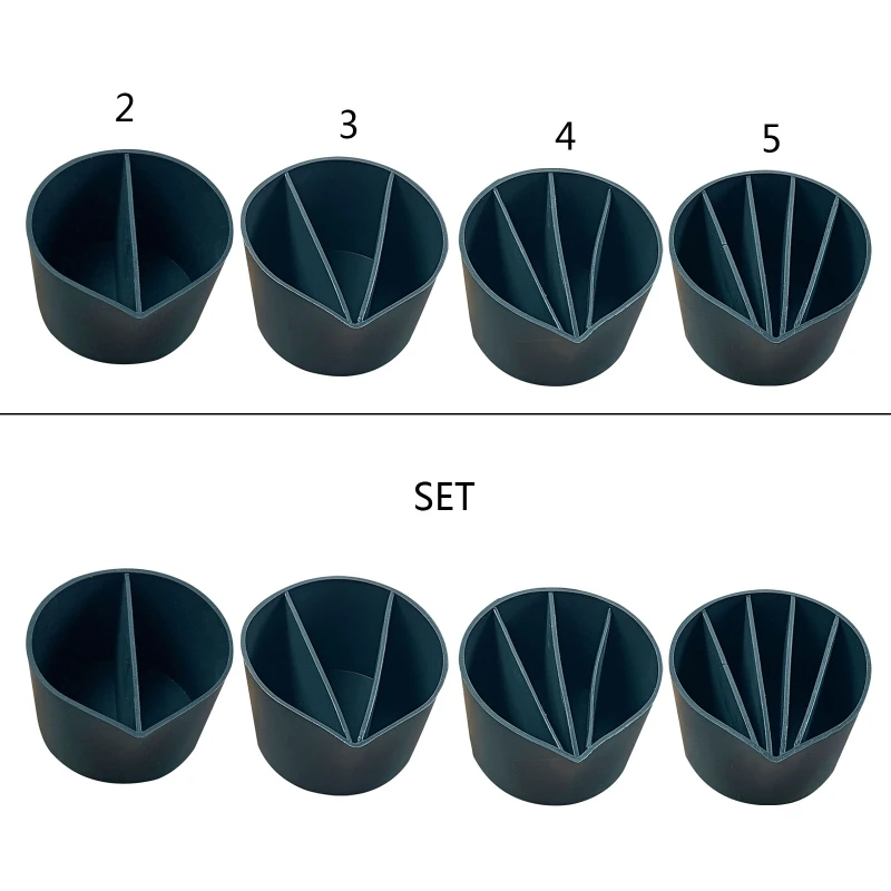 2/3/4/5 Holes Silicone Mold Cup Dispenser Color Modulation Mini Cup for DIY Epoxy Resin Craft Mixing Cup Dispensing Cup Cup